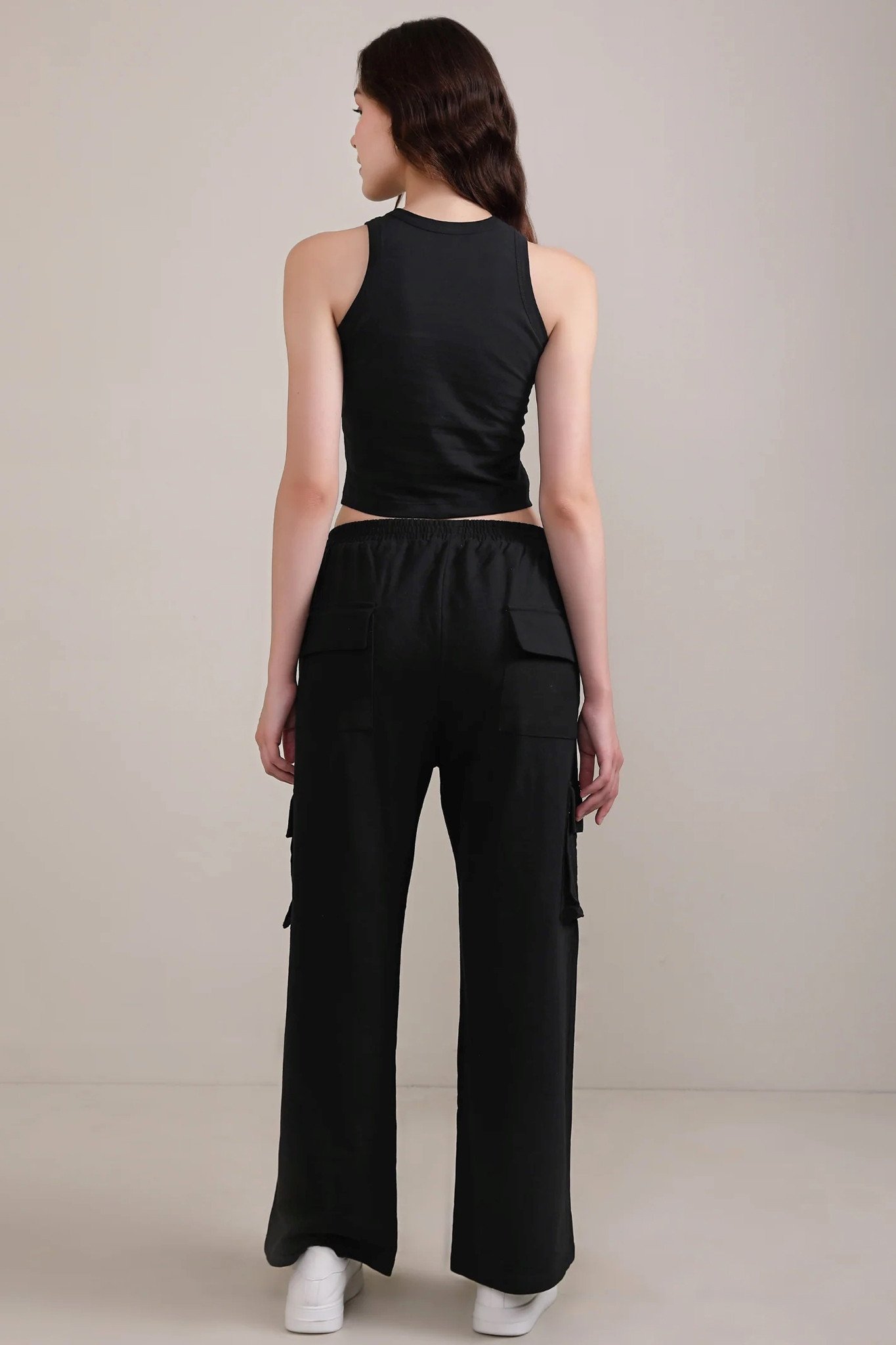 Rib Tank Tank Top black